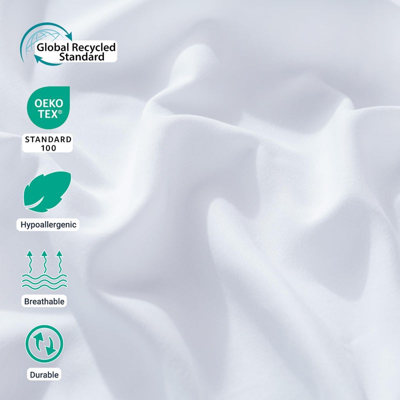ZPECC White Pillow Cases Bulk 24 Pack - Standard Pillowcases with Envelope Closure, Soft Brushed Microfiber Pillow Cover for Hotel Airb&bs Hospital Bedding Essential - Image 3