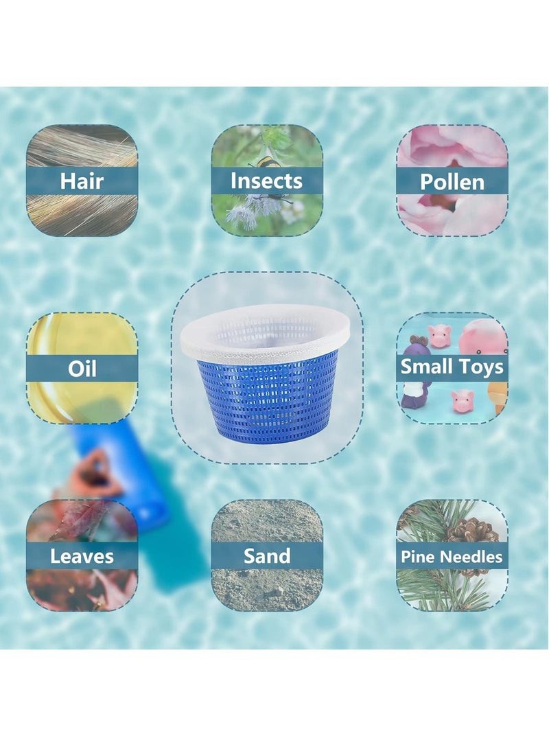 Generic Pack of 20 Pool Skimmer Socks, Filter Skimmer Pool, Skimmer Filter Net, Filter Socks, Pool Skimmer Socks, Reusable Skimmer Basket Net for Surface Skimmer Removes Leaves, Swimming Pool Skimmer Socks  - Image 5
