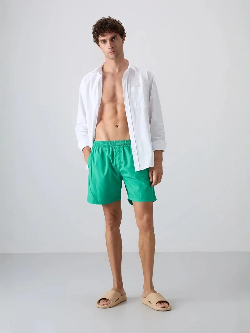 Tommylife Emerald Green TOMMY Men's Pull-On One-Piece Shorts Set for Men | Best Price UAE