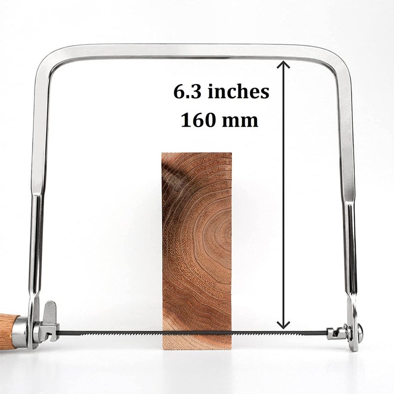 KAKURI Coping Saw Coping Frame and 5 Replacement Blades Set (Woodworking, Wood Board, Plastic, and Metal Cutting Blade) - Image 3
