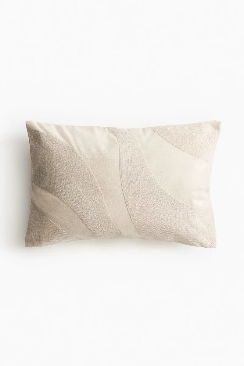 H&M Embroidered cushion cover