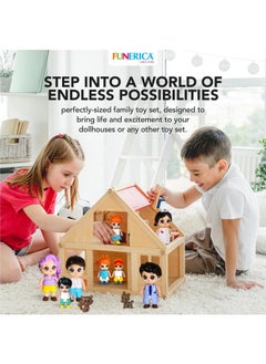 Dollhouse People Figures Playset Adorable Dollhouse Family Members With Pets Doctor And Nurse. Little People Figures Doll House Accessories Toys - pzsku/Z49270E6CEE661870BB8AZ/45/_/1720004625/039af42f-b716-4091-a70b-c38228ab3ba5