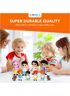 Dollhouse People Figures Playset Adorable Dollhouse Family Members With Pets Doctor And Nurse. Little People Figures Doll House Accessories Toys - pzsku/Z49270E6CEE661870BB8AZ/45/_/1720004626/f4015c7a-df00-408b-8b5f-d2aa5a5b38c6