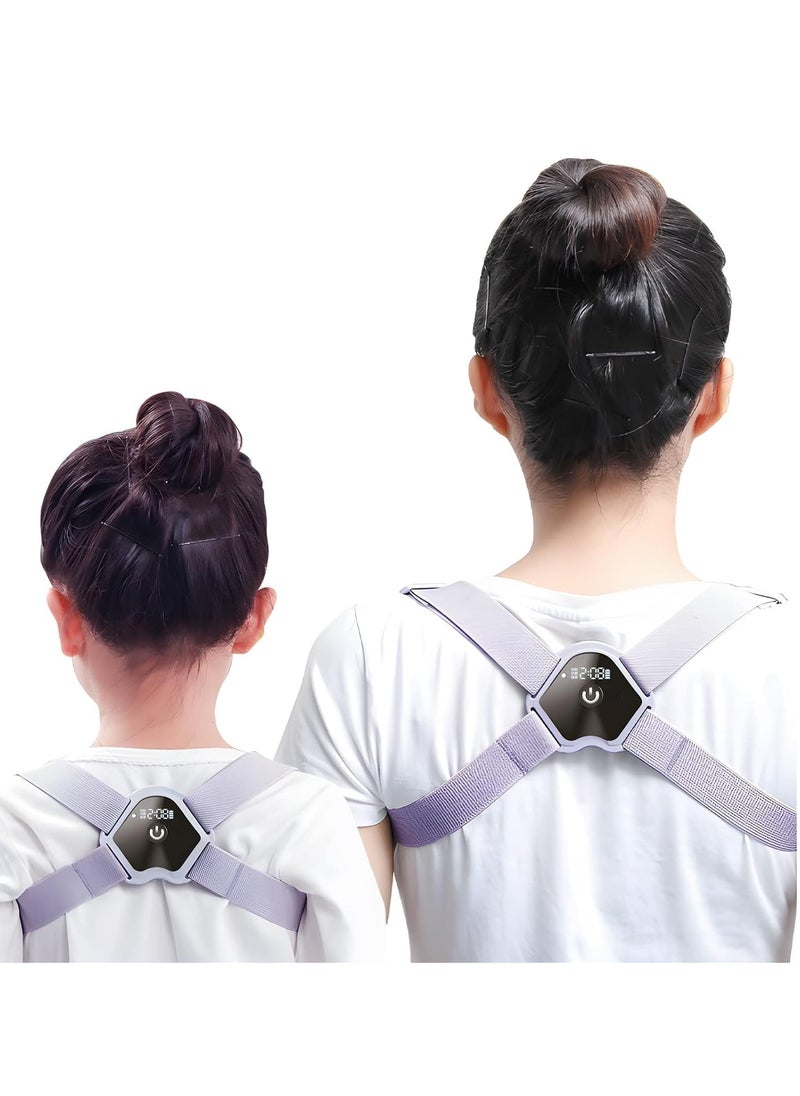 SYOSI Intelligent Inductive Posture Corrector for Men Women Kids Adjustable high elastic Back Straightener Upright Scoliosis and Hunchback Posture Corrector 26-54 Inchs  - Image 1