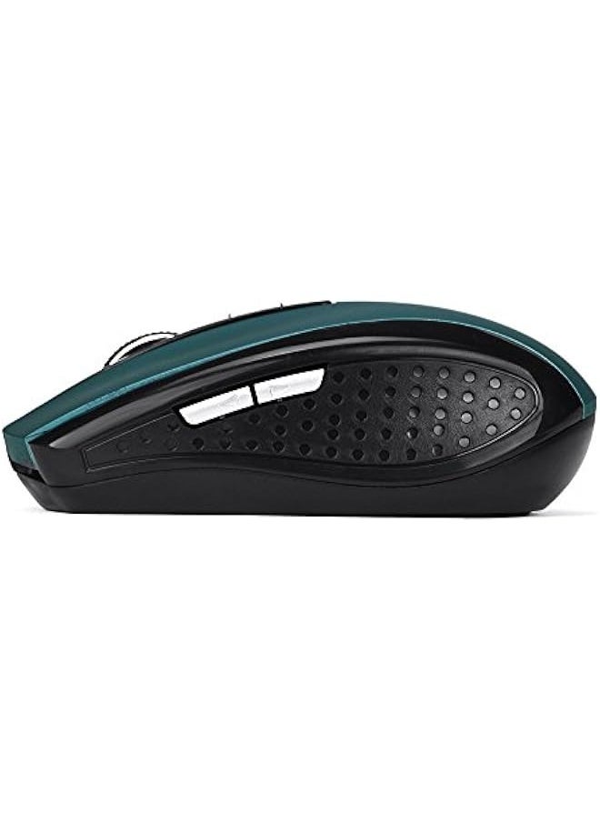 Generic 2.4GHz Wireless Gaming Mouse, Portable Office Optical Mouse, 6 ons, Max 10 Meters Operating Distance, Lightweight, Save Power, for Laptop, Computer, PC, Notebook, Desktop, Blue  - Image 4