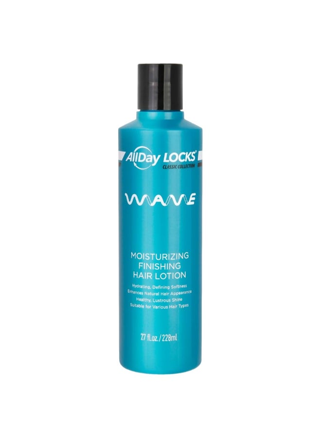 AllDay Locks Classic Wave Hair Lotion Lightweight Curl Cream for Frizz Control Hydration Curly Wavy Hair Styling Products for Women Men Lotion for Defining and Moisturizing 77 oz Bottle - Image 2