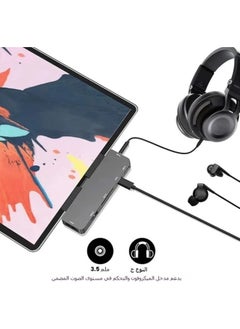General USB C Hub for iPad Pro 2018 2020 11/12.9 inch, NewBEP 7-in-1 Hub Adapter with 4K HDMI, USB-C PD Fast Charging, 3.5mm & Type C Headphone Jack, USB 3.0, SD/TF Card Reader  - Image 3
