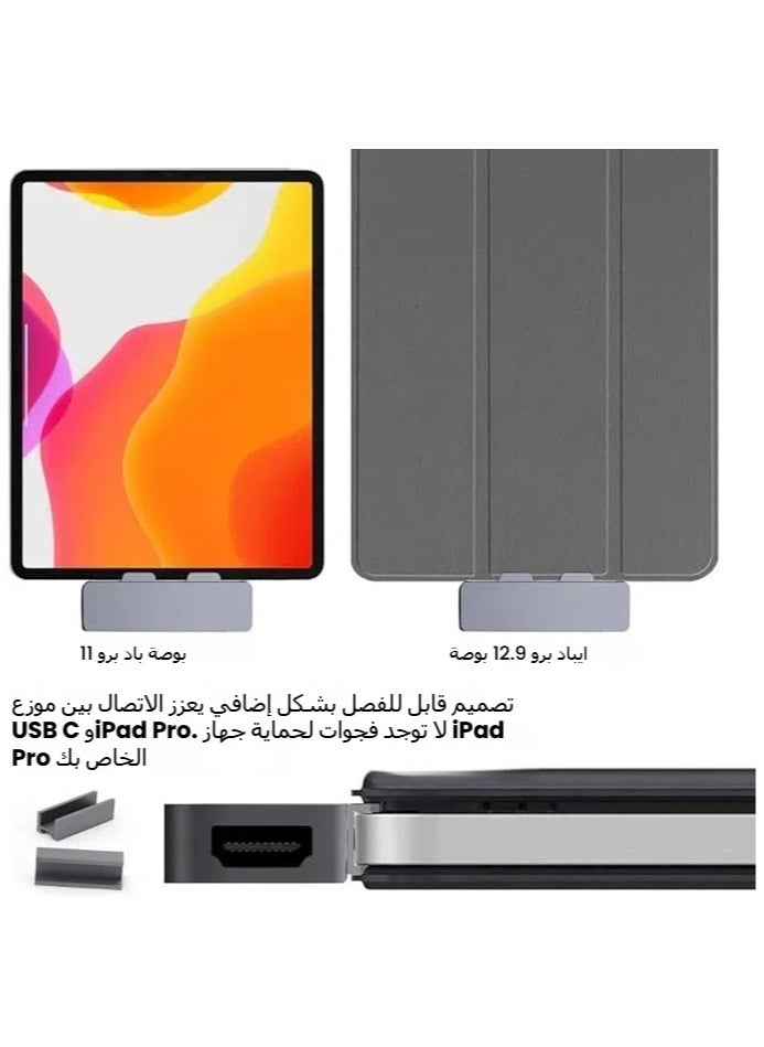 General - USB C Hub for iPad Pro 2018 2020 11/12.9 inch, NewBEP 7-in-1 Hub Adapter with 4K HDMI, USB-C PD Fast Charging, 3.5mm & Type C Headphone Jack, USB 3.0, SD/TF Card Reader - Image 1