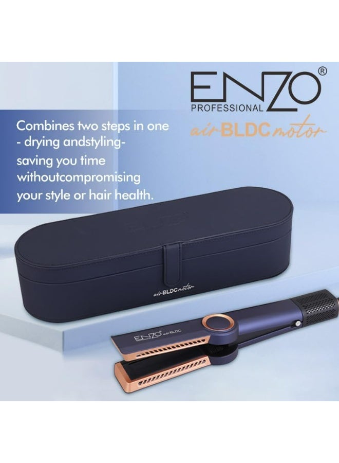ENZO Professional مجفف الشعر السريع ENZO EN-5007 – 4 في 1 مجفف، مكثف، مفرود ومجعد بتقنية الأيونات وفرشاة سيراميك – تصفيف خالي من التجاعيد لجميع أنواع الشعر - النسخة الدولية - Image 5