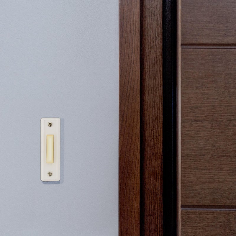 Newhouse Hardware مجموعة جرس نيوهاوس هاردوير المتصلة مع محول 16 فولت/30VA وزر أبيض مثبت على السطح - Image 4