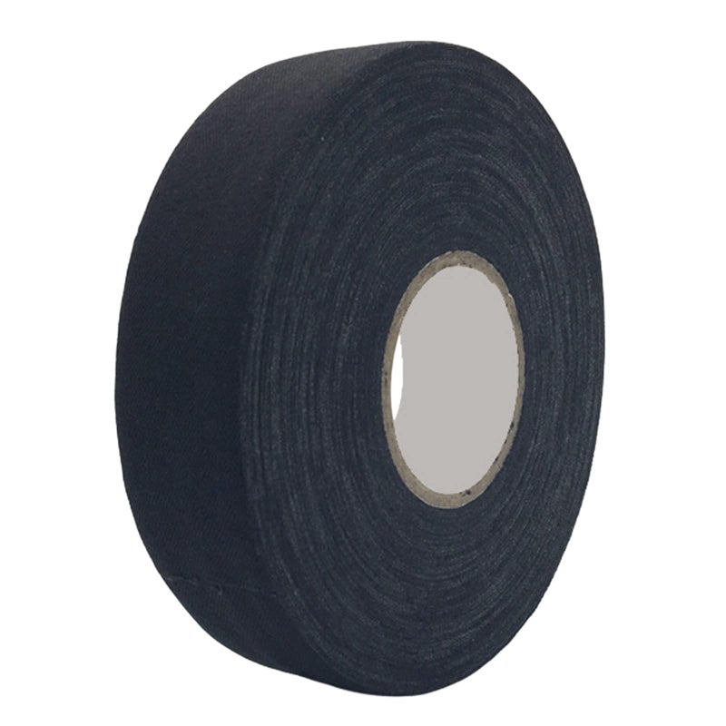 Black 25mm x 25m Hockey Stick Grip Tape Anti Slip Ice Cloth Wrapping Roll - Image 2