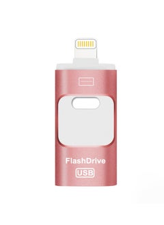 Generic 16GB USB Flash Drive, Shock Proof Durable External USB Flash Drive, Safe And Stable USB Memory Stick, Convenient And Fast I-flash Drive for iphone, (16GB Rose Gold)  - Image 1