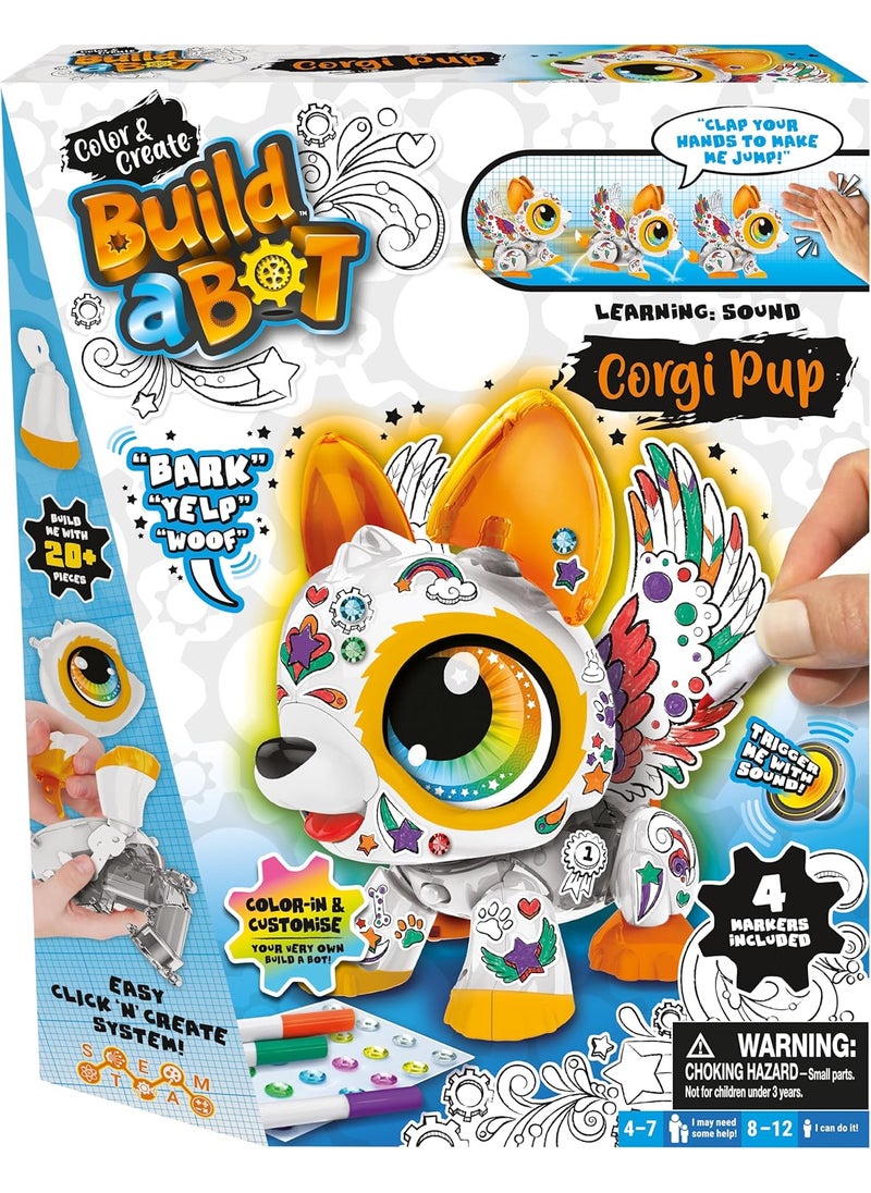 Goliath Build a Bot Colour  Create Large Corgi Pup  Build Your Own Robotic Pet  - Image 1