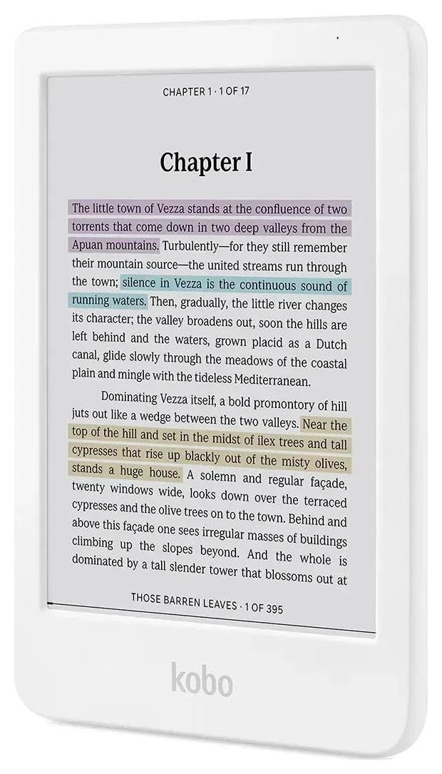 Kobo Clara Colour Colour eReader 6 GlareFree Colour and Ink Kaleido 3 Display Dark Mode Option Waterproof Audiobooks 16GB of Storage White - Image 2