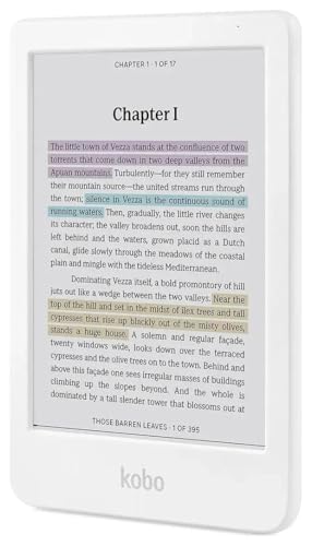 Kobo Clara Colour Colour eReader 6 GlareFree Colour and Ink Kaleido 3 Display Dark Mode Option Waterproof Audiobooks 16GB of Storage White - Image 1