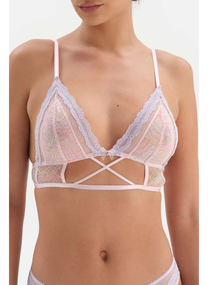 dagi Pink Accessory Detailed Soft Bralette