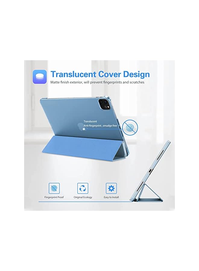 Procases Ipad Pro 11 Inch Case 2022/2021/2020/2018, Slim Stand Hard Back Shell Smart Cover For Ipad Pro 11 Inch 4Th Generation 2022/3Rd Gen 2021/2Nd Gen 2020/1St Gen 2018 -Skyblue - Image 2