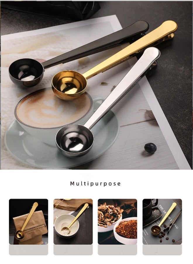 3PCS Coffee Bean Weighing Tray, Coffee Bean Spray 10ML, Coffee Spoon,  Ceramic Dosing Vessel, 2 IN 1 Coffee Spoon, Convenient for Home, Black