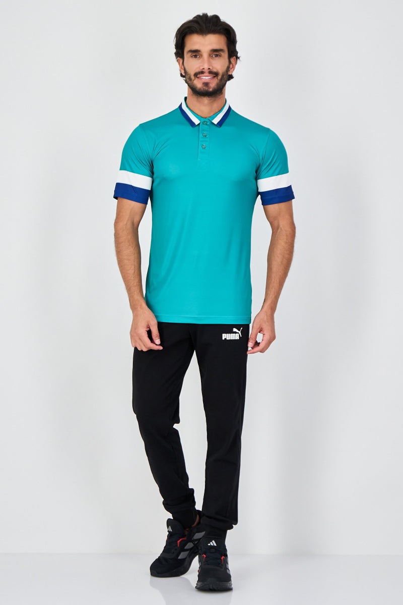 PUMA Men Sportswear Fit Short Sleeve Outdoor Polo, Green - Image 4