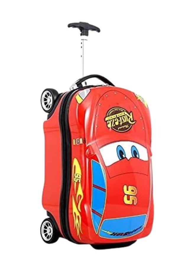 LIMOS - Kids Luggage Trolley in Car Design Model - Perfect for Travel and Play Red Color - Image 1
