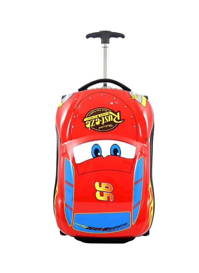 LIMOS - Kids Luggage Trolley in Car Design Model - Perfect for Travel and Play Red Color - Image 1