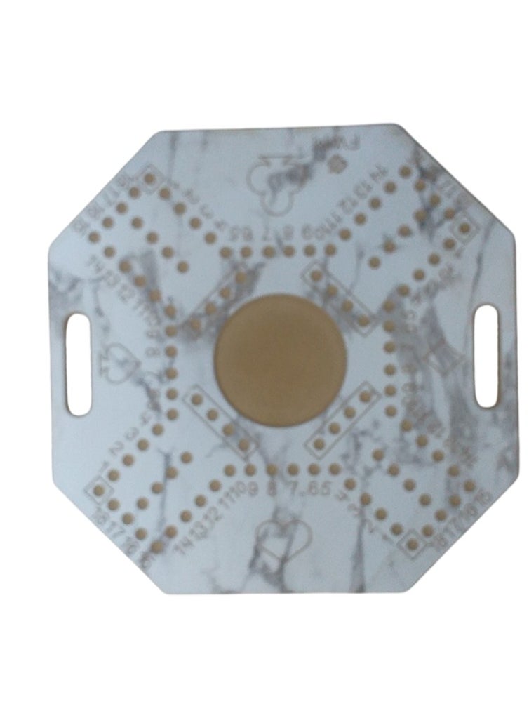 FWM - Fwm Numbered Jackaroo for 4 players Board Unfoldable Game Strategic Planning Fine White Wood 2 type play card Best Quality plastic play card 57 * 57 * 2cm size board 16 marbles - Image 1