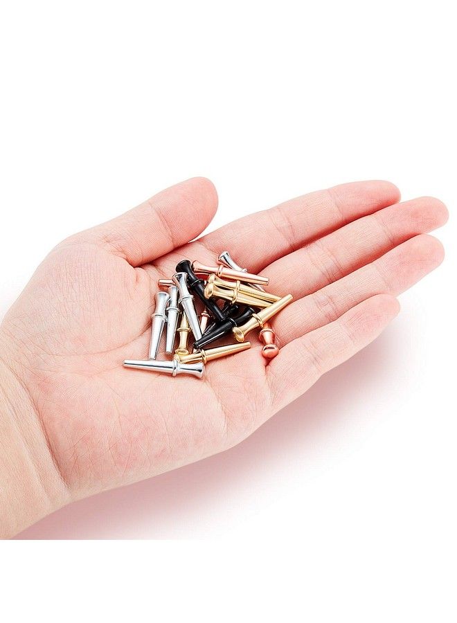 Sumind 48 Pcs Metal Cribbage Pegs Cribbage Board Pegs Metal Nails Fit 1/8 Holes Toy Game Accessories With Drawstring Storage Pouch For Cribbage Traditional Board Game 4 Colors  - Image 4