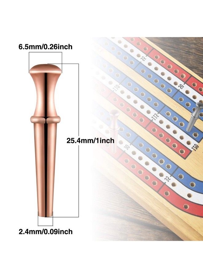 Sumind 48 Pcs Metal Cribbage Pegs Cribbage Board Pegs Metal Nails Fit 1/8 Holes Toy Game Accessories With Drawstring Storage Pouch For Cribbage Traditional Board Game 4 Colors  - Image 3