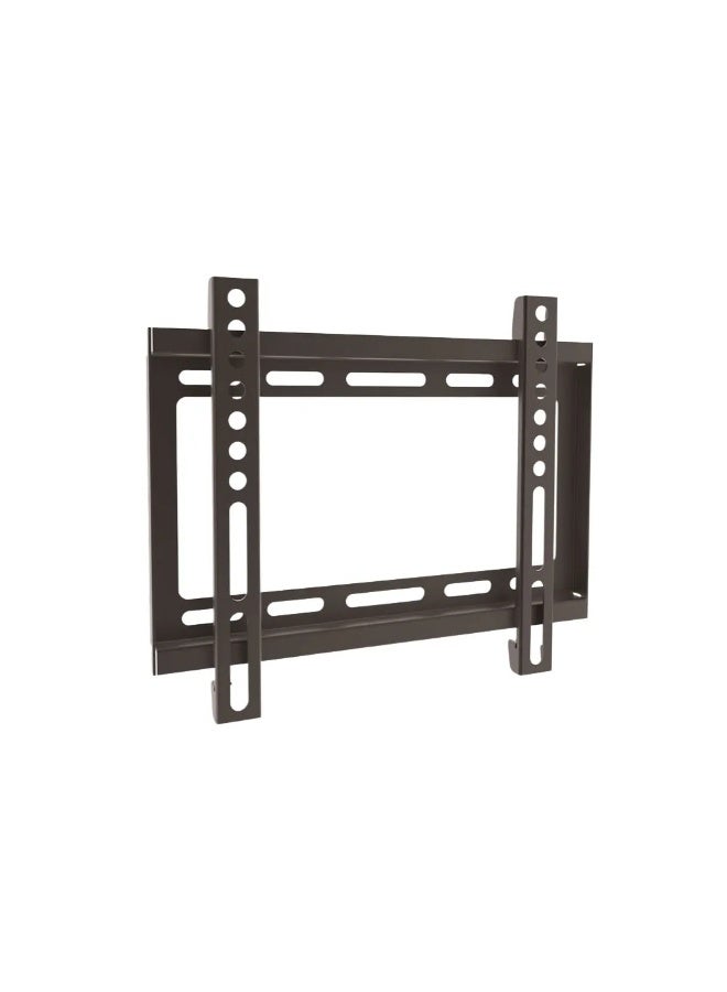 BEETEC TF-B2 Fixed TV Wall Mount for Most 17-43 Inch Flat Panel TVs up to 25 kg/55 lbs and VESA 75x75, 100x100 & 200x200, Ultra Slim 19.5mm Profile, Black - Image 1