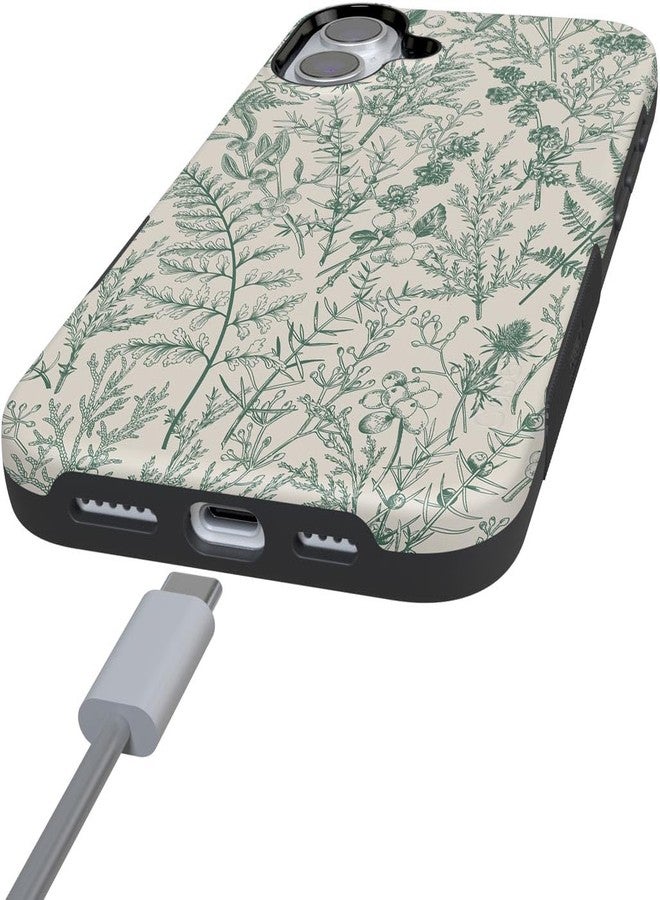 Casely جراب Casely لهاتف iPhone 16 | حديقة المريمية | زهور خضراء | تصميم جريء لحماية الهاتف | متوافق مع MagSafe - Image 2