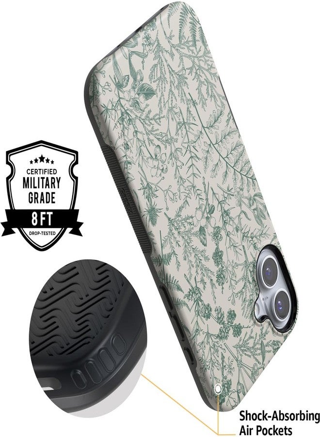 Casely جراب Casely لهاتف iPhone 16 | حديقة المريمية | زهور خضراء | تصميم جريء لحماية الهاتف | متوافق مع MagSafe - Image 3
