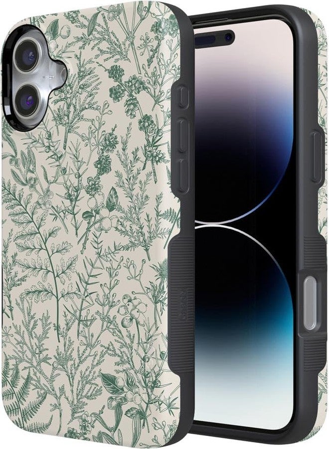 Casely جراب Casely لهاتف iPhone 16 | حديقة المريمية | زهور خضراء | تصميم جريء لحماية الهاتف | متوافق مع MagSafe - Image 5