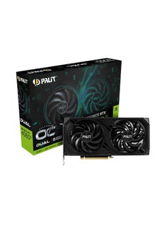 بطاقة رسوميات NVIDIA GeForce RTX™ 4060 Ti Dual OC سعة 8 جيجابايت، ذاكرة رسوميات GDDR6، G-SYNC®، نواة 4352 CUDA، تردد تعزيز 2685 ميجاهرتز، 18 جيجابت في الثانية، واجهة 128 بت، PCI Gen 4، DP 1.4a x 3، HDMI 2.1a x 1