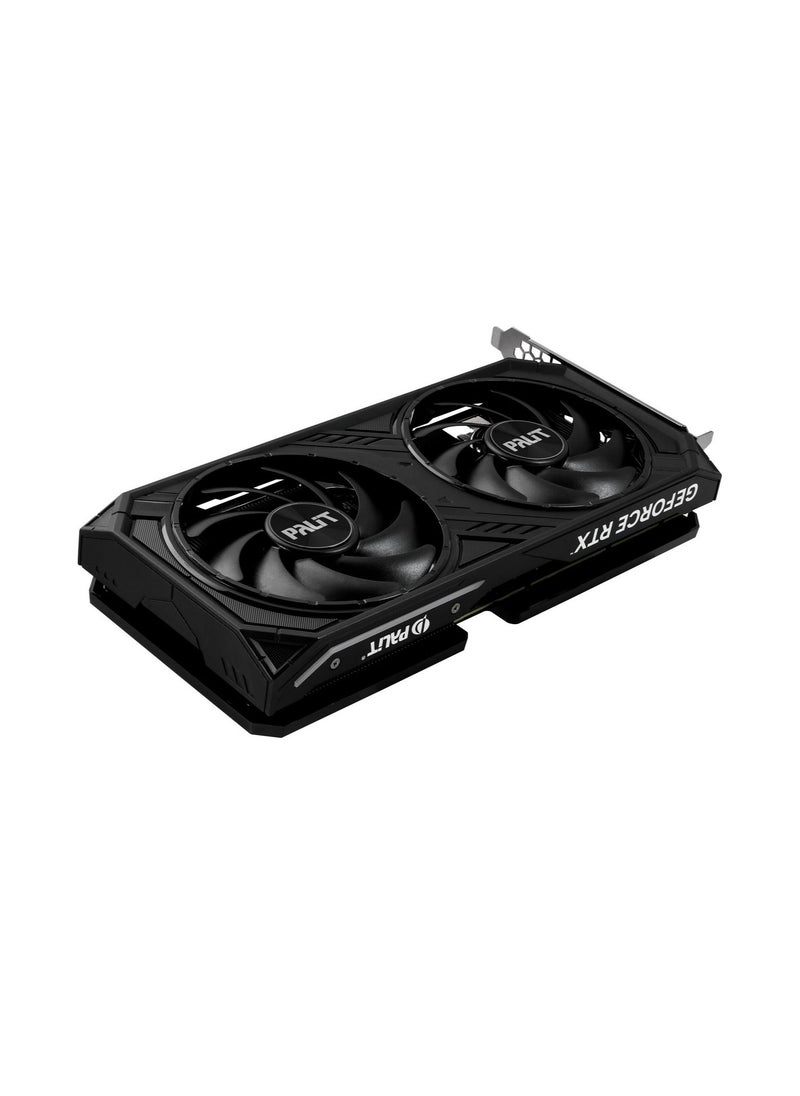 Palit - بطاقة رسوميات NVIDIA GeForce RTX™ 4060 Ti Dual OC سعة 8 جيجابايت، ذاكرة رسوميات GDDR6، G-SYNC®، نواة 4352 CUDA، تردد تعزيز 2685 ميجاهرتز، 18 جيجابت في الثانية، واجهة 128 بت، PCI Gen 4، DP 1.4a x 3، HDMI 2.1a x 1 - Image 1