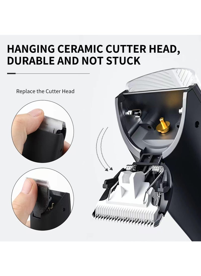VUCATIN Electric Body Hair Trimmer Waterproof Wet Dry Cordless Body Groomer Ball Back Shavers Fast Charging Replaceable Ceramic Blade Body Groomer Kit for Full Body Grooming  - Image 4
