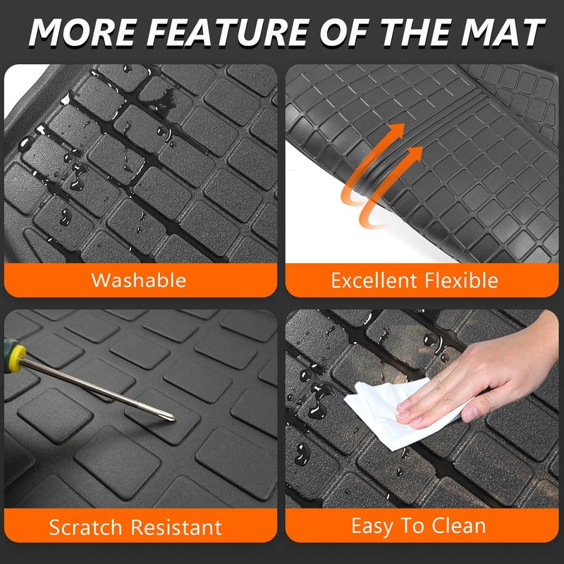 powoq Fuel Trunk Mat Compatible with 2017-2022 Honda CRV Cargo Mat All Weather Cargo Liner Replacement for 2017-2019 2020 2021 2022 Honda CRV Accessories (Fit 17-22 Fuel Model, Trunk Mat) - Image 5