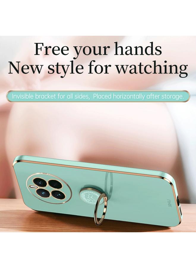 The Bros Phone Case For Huawei nova 9 SE XINLI Straight Edge 6D Electroplate TPU Phone Phone Case with Ring Holder - Image 4