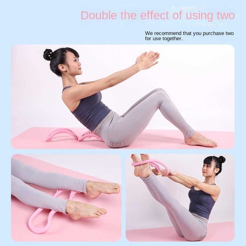 Mabron Yoga Ring Gym Equipment for Belly Fat - Calisthenic Resistance Band Abs Exercise Accessories - Yoga Tube Belt for Stretching Stomach Bends Weight loss Gymnastics Smart Abs Workout Exercise - Image 3