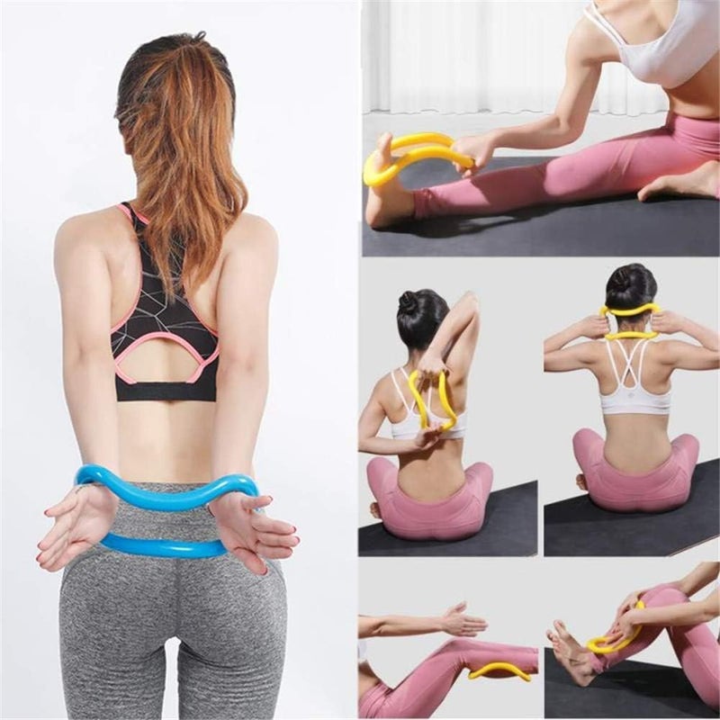 Mabron Yoga Ring Gym Equipment for Belly Fat - Calisthenic Resistance Band Abs Exercise Accessories - Yoga Tube Belt for Stretching Stomach Bends Weight loss Gymnastics Smart Abs Workout Exercise - Image 5