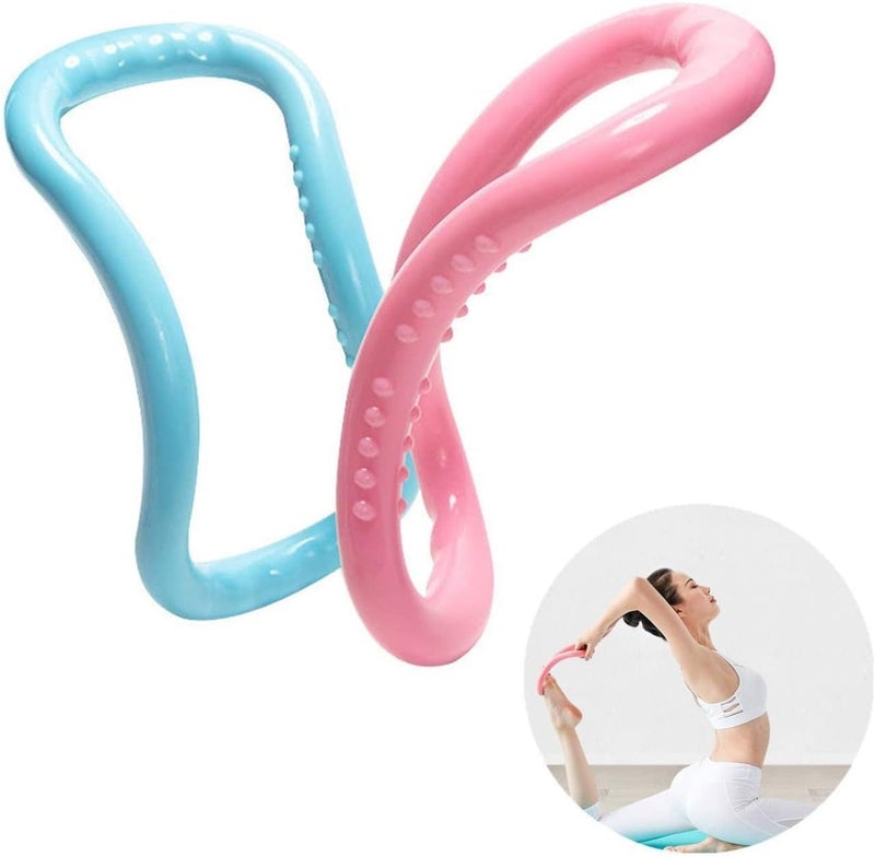 Mabron Yoga Ring Gym Equipment for Belly Fat - Calisthenic Resistance Band Abs Exercise Accessories - Yoga Tube Belt for Stretching Stomach Bends Weight loss Gymnastics Smart Abs Workout Exercise - Image 1