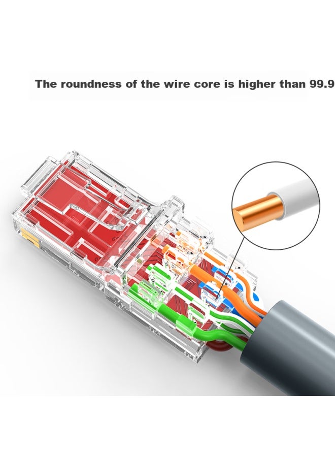 Ofnpftth 10,000-level Cat6 Gigabit Ethernet Cable Cat6 Unshielded Twisted Pair Cable For Engineering, Home Installation, Network Monitoring, Poe Box Line 20 Meters - Image 2