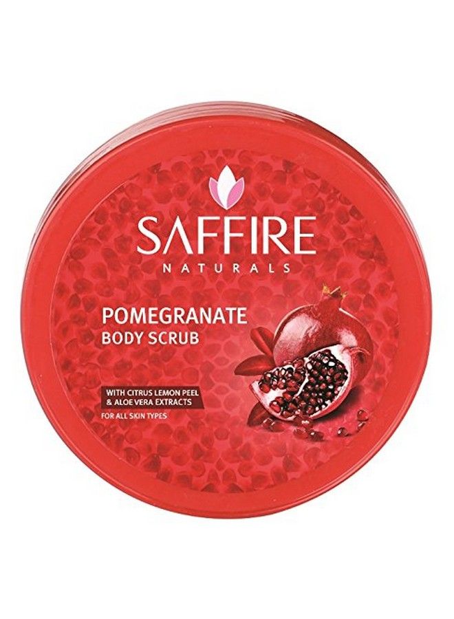 SAFFIRE Pomegranate Body Polishing Scrub ; With Citrus Lemon Peel & Aloevera Extract ; All Skin Type ; 200 Gm - Image 1