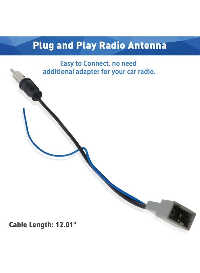 Fiegromech Car Radio Stereo Antenna Adapter Compatible with Volkswagen VW Ford Focus Benz Car CD DVD GPS Head Unit Audio Video Player - Image 5