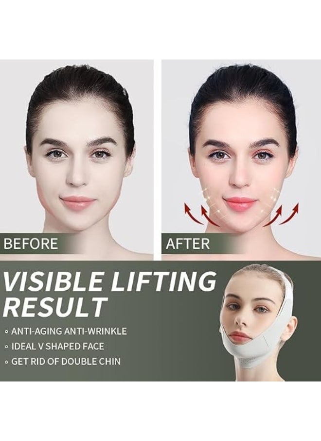 BEUTPATER V Line Lifting Mask, V Shaped Face Mask, V Shaped Contouring Face Mask, Face Lifting Strap, Face Toning Belts, Jaw Exerciser, Washable and Reusable  - Image 4