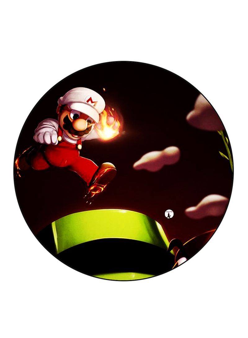 RKN The Video Game Super Mario Printed Round Pin Badge Multicolour - Image 1