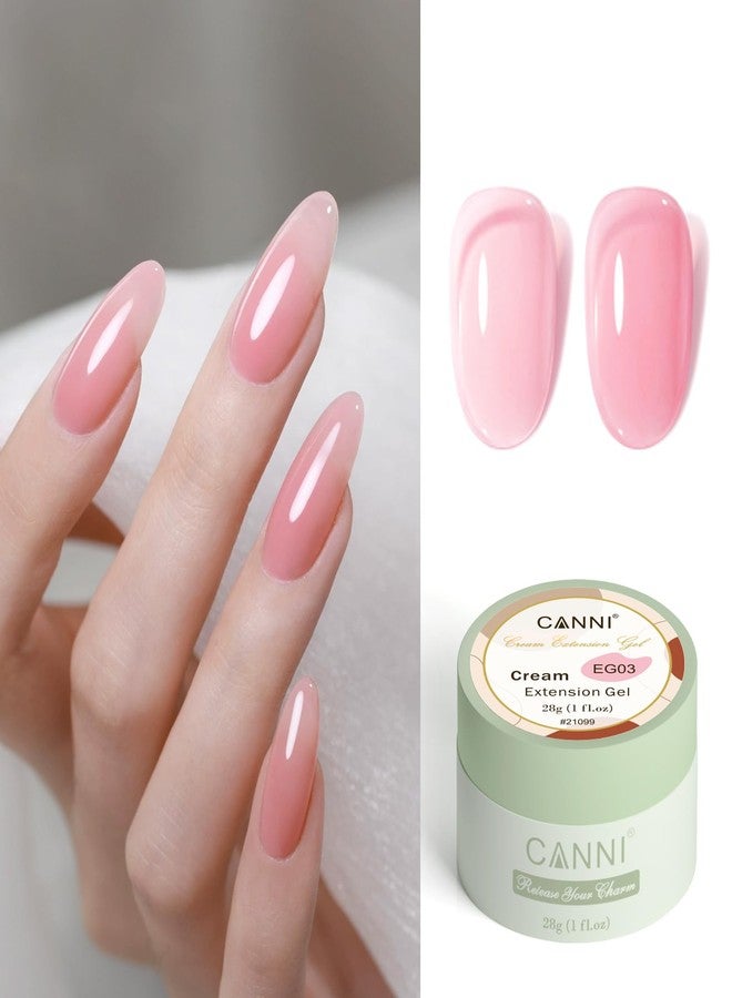 Canni جل بناء كاني للأظافر - 1 أونصة سائلة وردي فاتح هارد جل، جل تمديد وتقوية الأظافر لفن الأظافر DIY في العطلات - Image 2