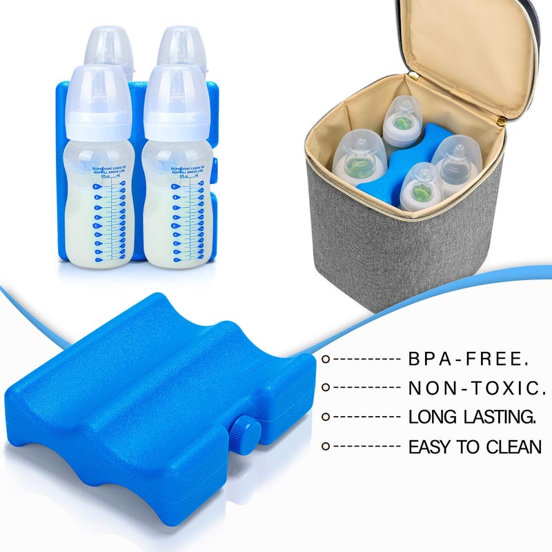 Teamoy Breastmilk Ice Pack, Bottle Ice Pack for Breastmilk Storage and Breastfeeding Working Mom, Medium - Image 4