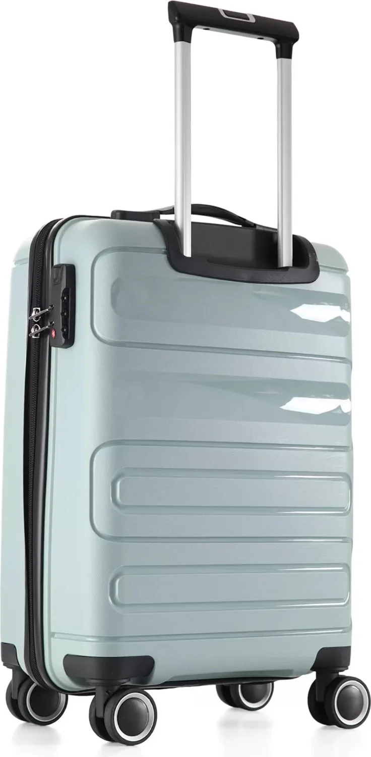 S-Invalid Brand Name Blue 5225 Polypropylene 3 Pcs Suitcase Set