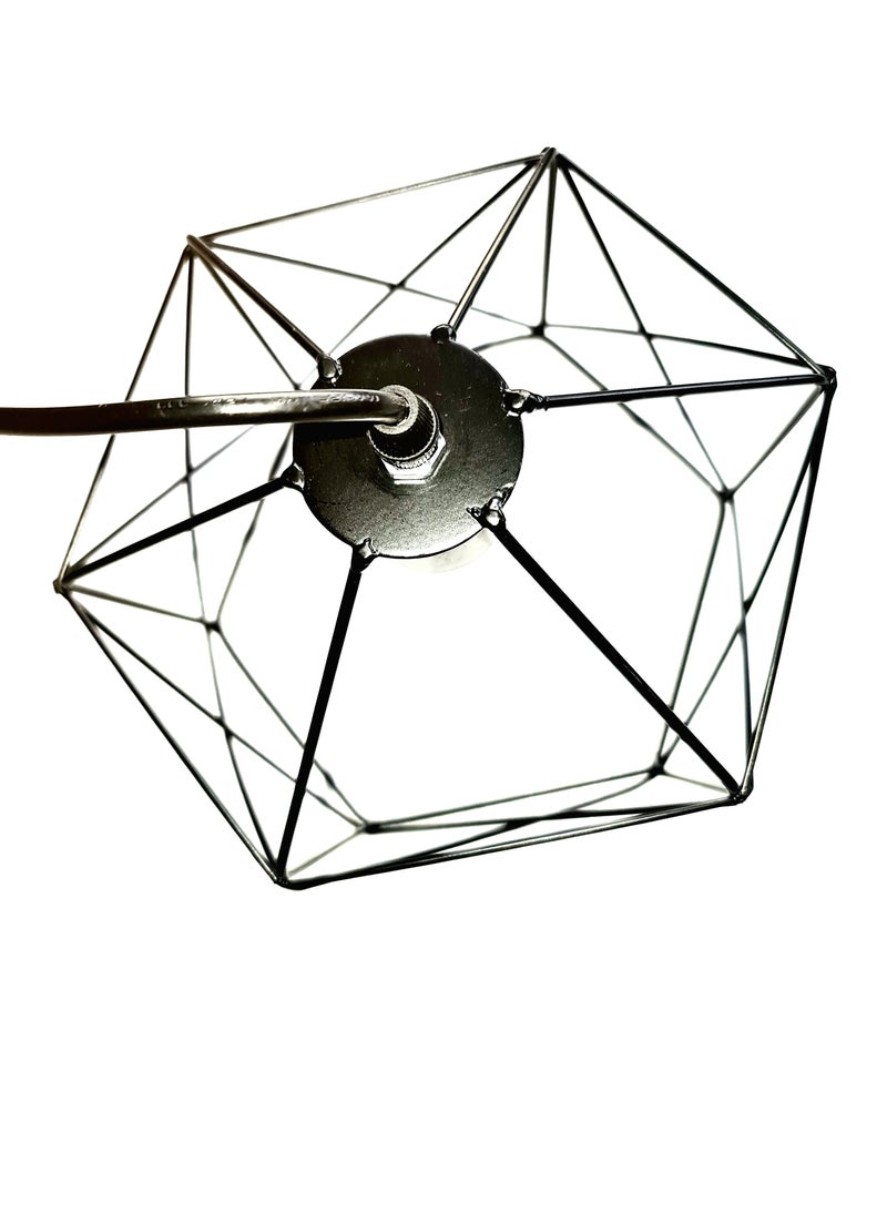 Generic - Sig.Li. X. Shape-1027-1-B Ceiling Lamp-One Piece-Black - Image 1