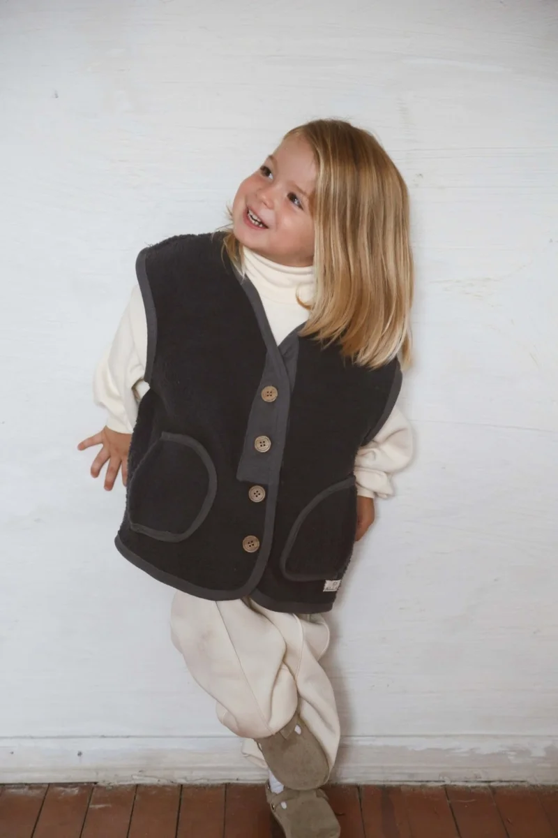 اوهلالا كوالا Anthracite Wellsoft Vest Child 1-6 Years